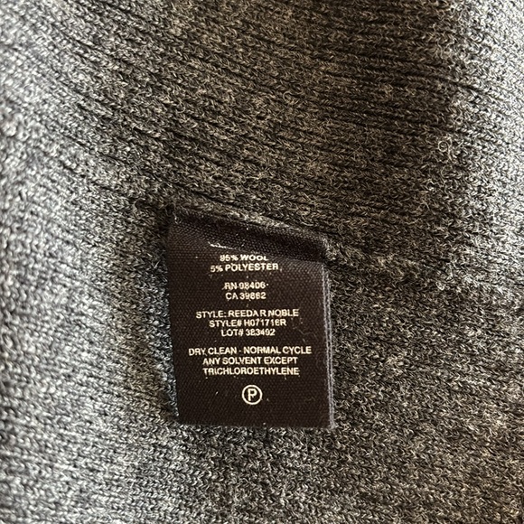 THEORY Gray Reeda R Noble Wool Blend Cardigan Sweater Top Size Petit (XS) - Picture 5 of 6